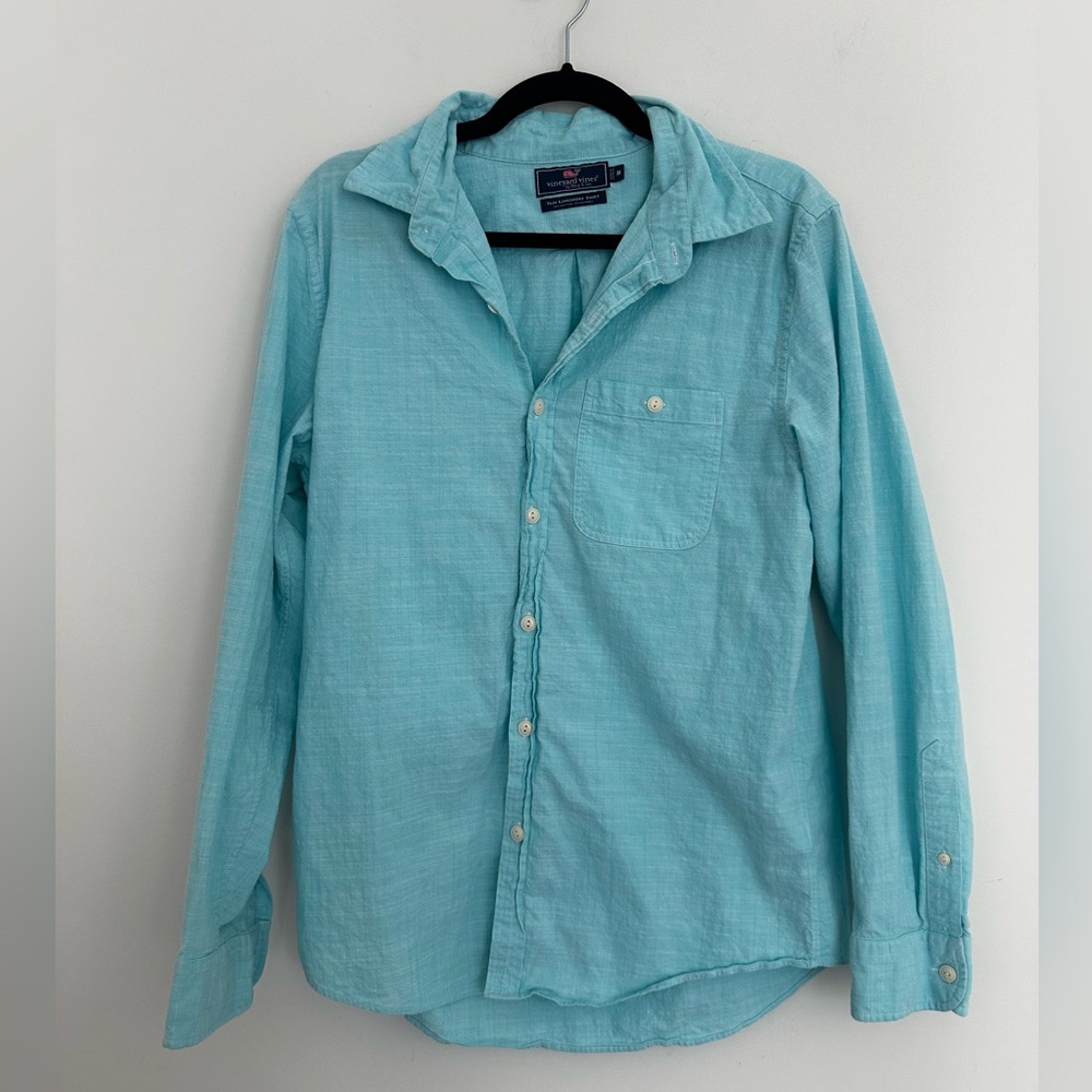 Vineyard Vines | Mens Sz M | Aqua Casual Button-Down Shirt
